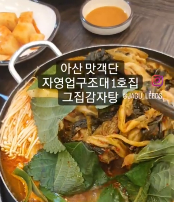 우거지 뼈해장국 생각날 땐 아산 온천동 맛집 그집 감자탕 